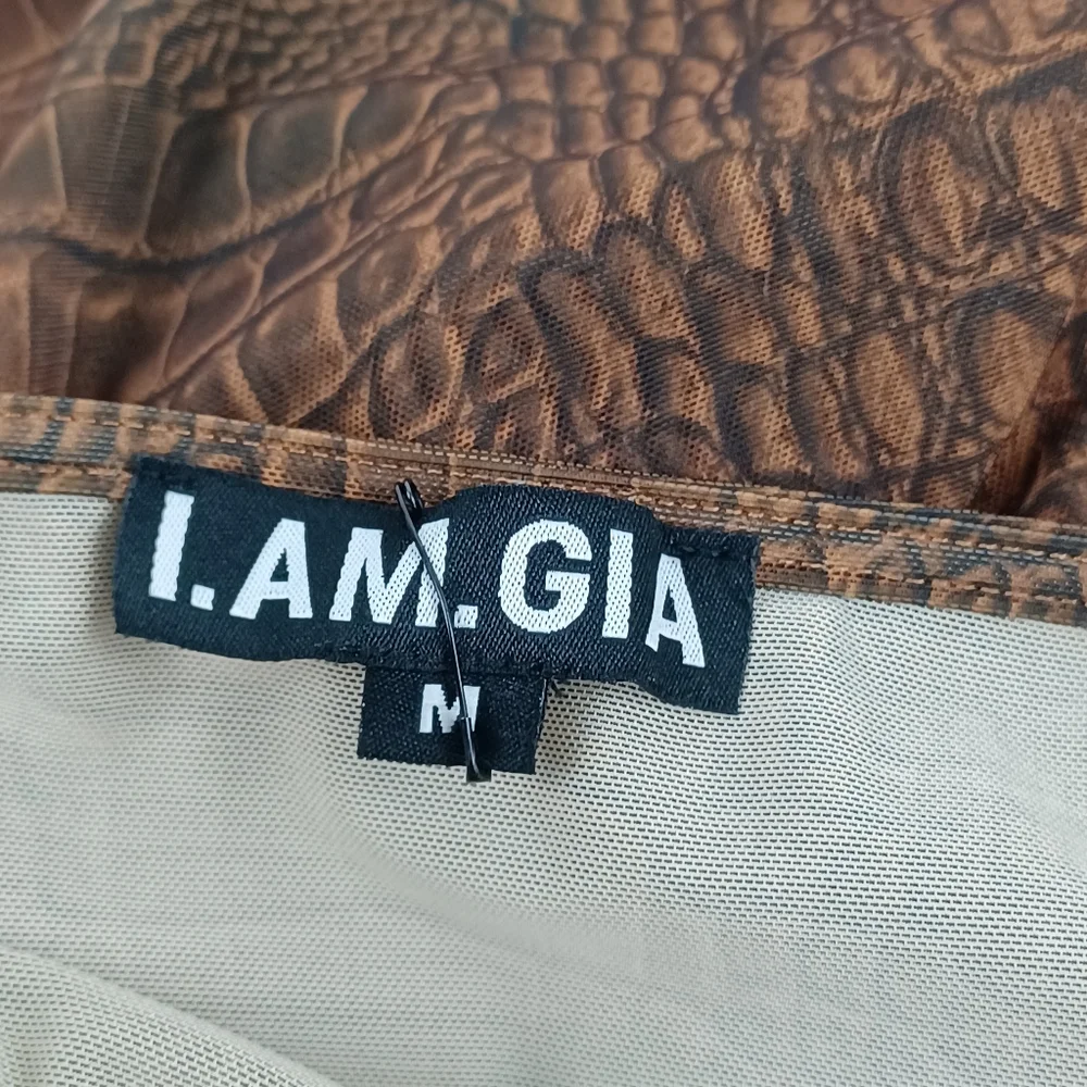 I AM GIA Selena Crocodile Sheer Dress Size M Women Sleeveless Pullover - Picture 9 of 14